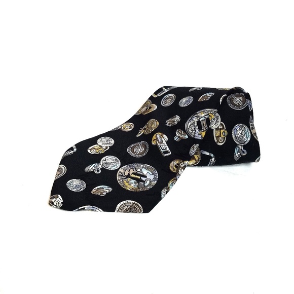 Nicole Miller vtg harley Davidson collective tie - Picture 2 of 5